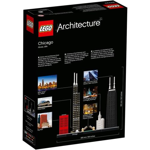  LEGO Architecture Chicago 21033 Skyline Building Blocks Set (444 pieces)