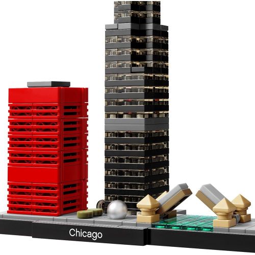  LEGO Architecture Chicago 21033 Skyline Building Blocks Set (444 pieces)