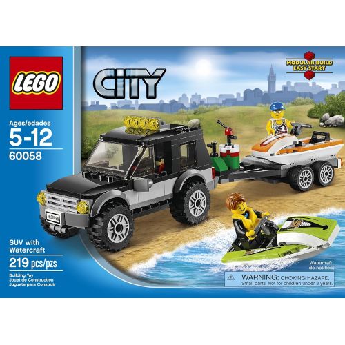  LEGO City Great Vehicles 60058 SUV with Watercraft