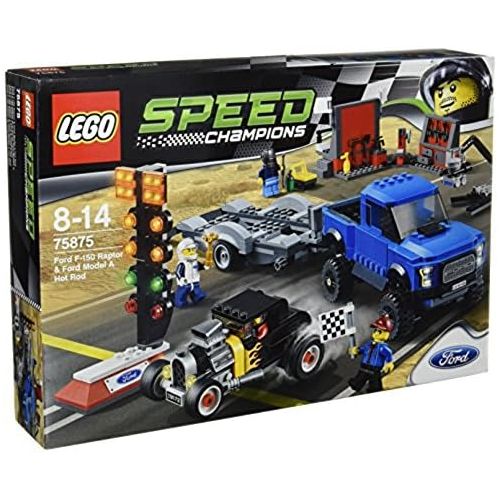  Lego Speed Champions Ford F-150Raptor & Model A Hot Rod (75875)