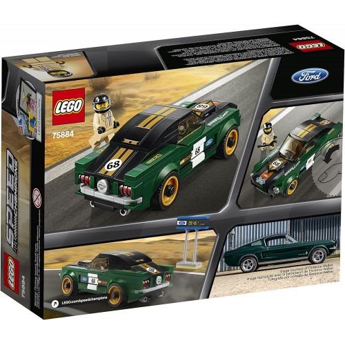  LEGO Speed Champions 1968 Ford Mustang Fastback 75884 Building Kit (183 Pieces)