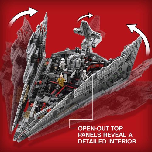  LEGO Star Wars Episode VIII First Order Star Destroyer 75190 Building Kit (1416 Piece)