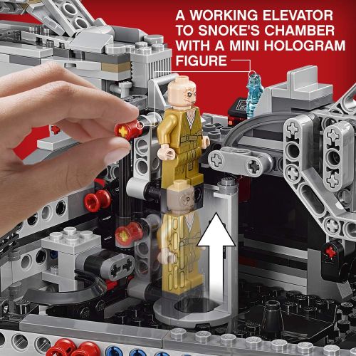  LEGO Star Wars Episode VIII First Order Star Destroyer 75190 Building Kit (1416 Piece)