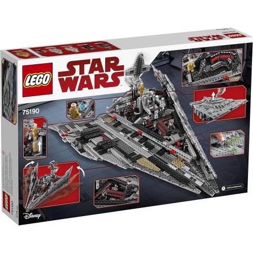  LEGO Star Wars Episode VIII First Order Star Destroyer 75190 Building Kit (1416 Piece)