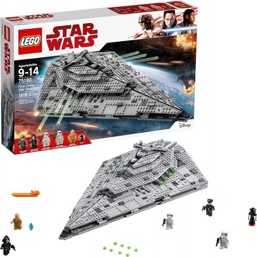  LEGO Star Wars Episode VIII First Order Star Destroyer 75190 Building Kit (1416 Piece)