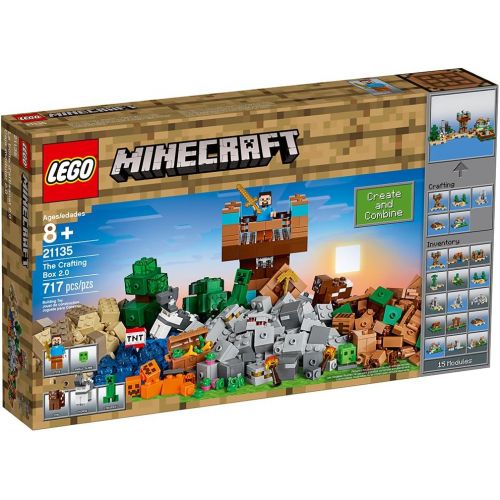  LEGO Minecraft The Crafting Box 2.0 21135 Building Kit (717 Pieces)