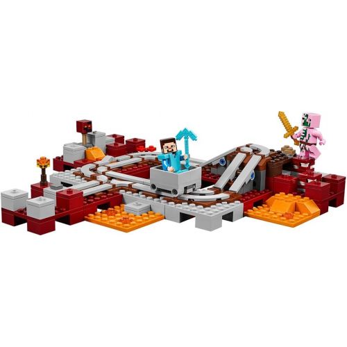  LEGO Minecraft The Nether Railway 21130