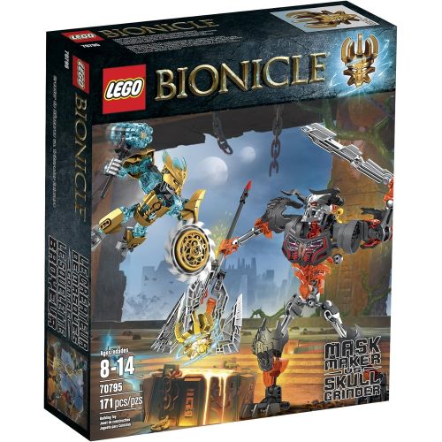  LEGO Bionicle 70795 Mask Maker vs. Skull Grinder Building Kit (Discontinued by manufacturer)