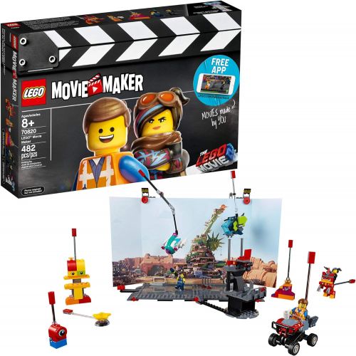  LEGO THE LEGO MOVIE 2 Movie Maker 70820 Building Kit For Kids, Build and Play Creative Director Roleplay Toy with Free Movie Maker App (482 Pieces)