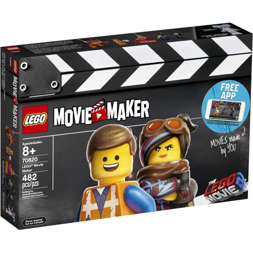  LEGO THE LEGO MOVIE 2 Movie Maker 70820 Building Kit For Kids, Build and Play Creative Director Roleplay Toy with Free Movie Maker App (482 Pieces)