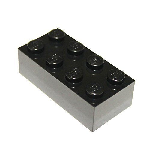  LEGO Parts and Pieces: Black 2x4 Brick x100