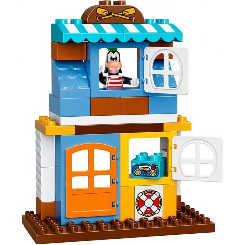  LEGO DUPLO Disney Junior Mickey & Friends Beach House, Preschool, Pre-Kindergarten Large Building Block Toys for Toddlers