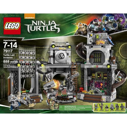  LEGO Ninja Turtles 79117 Turtle Lair Invasion Building Set