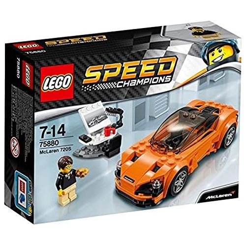  LEGO 75880 Speed Champions McLaren 720S Building Toy, 161pcs, Orange/Black