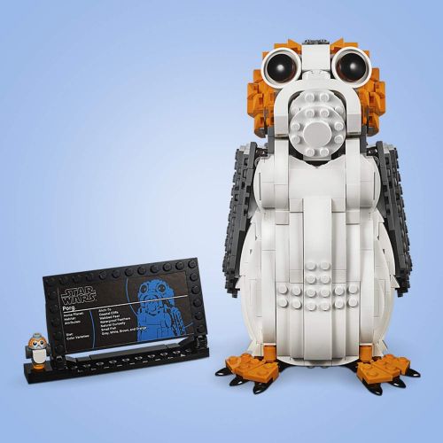  LEGO Star Wars PORG Building Set, Ahch-to Sea-Dwelling Bird Figure, Collectible Model