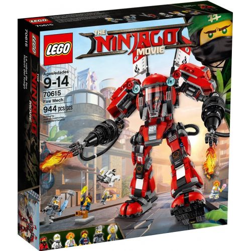  LEGO NINJAGO Movie Fire Mech 70615 Building Kit (944 Pieces)