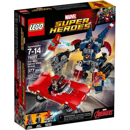  LEGO Marvel Super Heroes Iron Man: Detroit Steel Strikes 76077 Superhero Toy