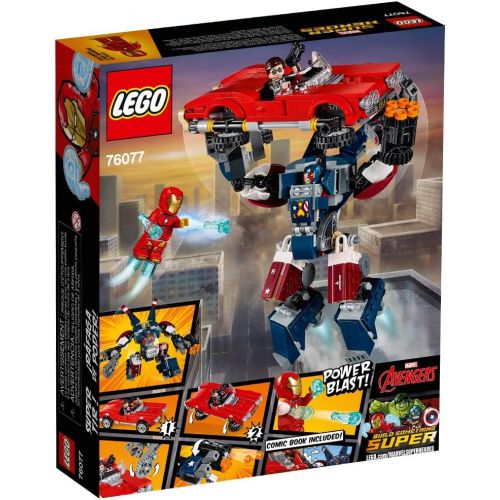  LEGO Marvel Super Heroes Iron Man: Detroit Steel Strikes 76077 Superhero Toy