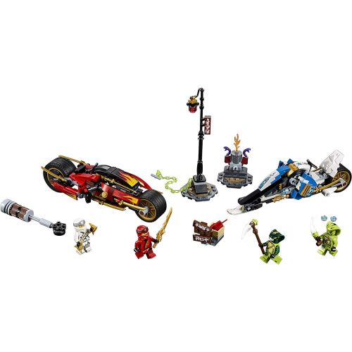  LEGO NINJAGO Legacy Kai’s Blade Cycle & Zane’s Snowmobile 70667 Building Kit (376 Pieces)