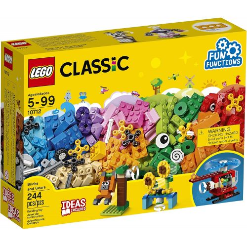  LEGO Classic Bricks and Gears 10712 Building Kit (244 Pieces)