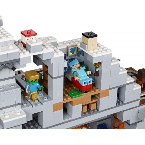  LEGO Minecraft The Mountain Cave 21137 Building Kit (2863 Piece)