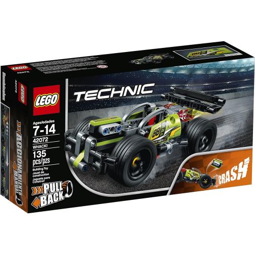  LEGO Technic WHACK! 42072 Building Kit with Pull Back Toy Stunt Car, Popular Girls and Boys Engineering Toy for Creative Play (135 Pieces)