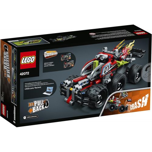  LEGO Technic WHACK! 42072 Building Kit with Pull Back Toy Stunt Car, Popular Girls and Boys Engineering Toy for Creative Play (135 Pieces)