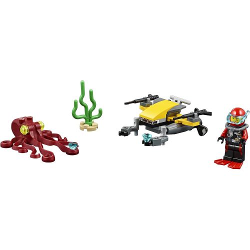  LEGO City Deep Sea Explorers 60090 Scuba Scooter Building Kit