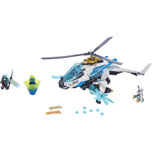  LEGO NINJAGO ShuriCopter 70673 Kids Toy Helicopter Building Set with Ninja Minifigures and Toy Ninja Weapons (361 Pieces)