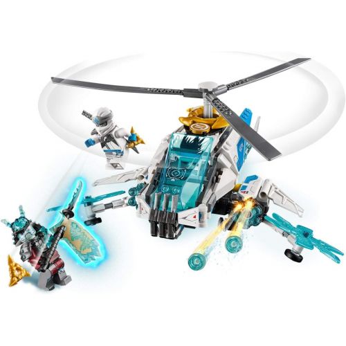  LEGO NINJAGO ShuriCopter 70673 Kids Toy Helicopter Building Set with Ninja Minifigures and Toy Ninja Weapons (361 Pieces)