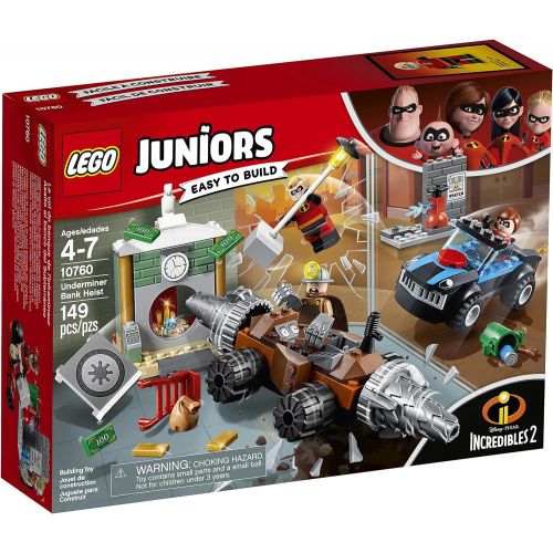  LEGO Juniors/4+ The Incredibles 2 Underminer Bank Heist 10760 Building Kit (149 Piece)