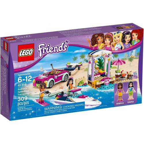  LEGO Friends Andreas Speedboat Transporter 41316 Building Kit (309 Piece)