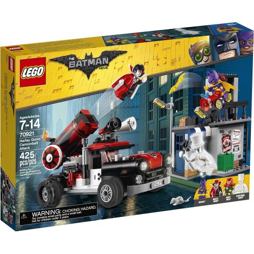  LEGO BATMAN MOVIE DC Harley Quinn Cannonball Attack 70921 Building Kit (425 Piece)