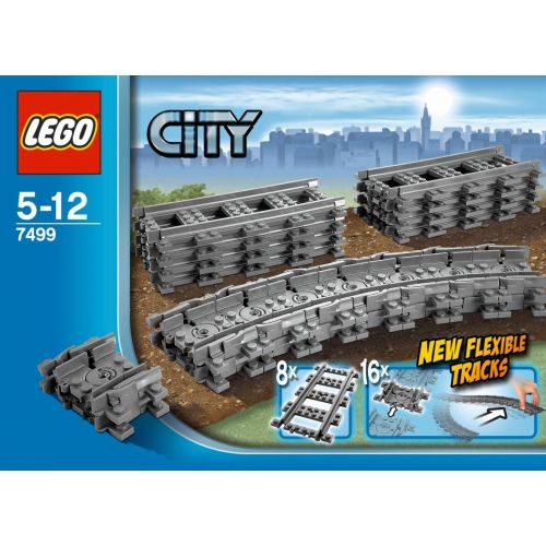  LEGO City Flexible Tracks 7499 Train Toy Accessory