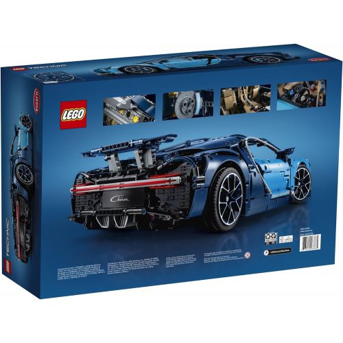  LEGO Technic Bugatti Chiron 42083 Race Car Building Kit and Engineering Toy, Adult Collectible Sports Car with Scale Model Engine (3599 Pieces)