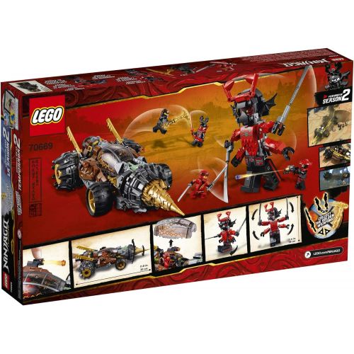  LEGO NINJAGO Legacy Cole’s Earth Driller 70669 Building Kit (587 Pieces)