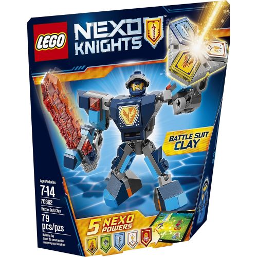  LEGO Nexo Knights Battle Suit Clay 70362 Building Kit (79 Piece)