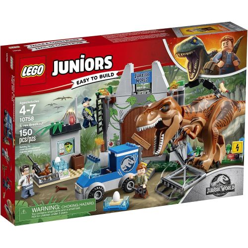  LEGO Juniors/4+ Jurassic World T. rex Breakout 10758 Building Kit (150 Pieces)