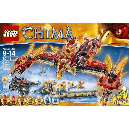  LEGO Chima 70146 Flying Phoenix Fire Temple Building Toy (Discontinued by manufacturer)