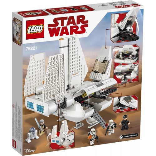  LEGO Star Wars Imperial Landing Craft 75221 Building Kit, Obi-Wan Kenobi, Imperial Shuttle Pilot, Sandtrooper (636 Pieces)