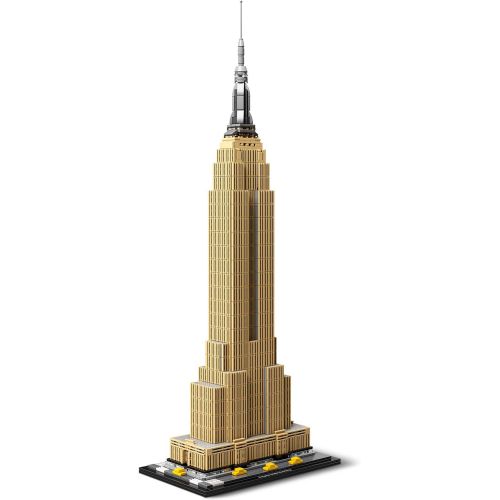  LEGO Architecture Empire State Building 21046 New York City Skyline Architecture Model Kit for Adults and Kids, Build It Yourself Model Skyscraper (1767 Pieces)