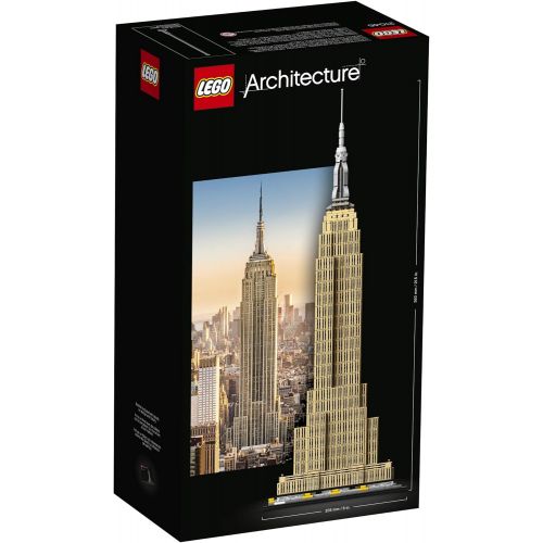  LEGO Architecture Empire State Building 21046 New York City Skyline Architecture Model Kit for Adults and Kids, Build It Yourself Model Skyscraper (1767 Pieces)