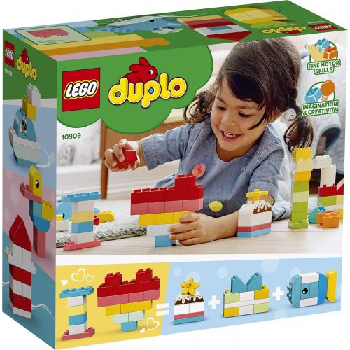  LEGO DUPLO Classic Heart Box 10909 First Building Playset and Learning Toy for Toddlers, Great Preschooler’s Developmental Toy, New 2020 (80 Pieces)