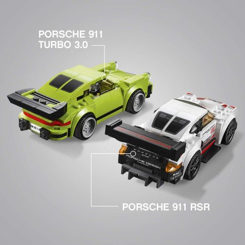  LEGO Speed Champions Porsche 911 RSR and 911 Turbo 3.0 75888 Building Kit (391 Pieces)