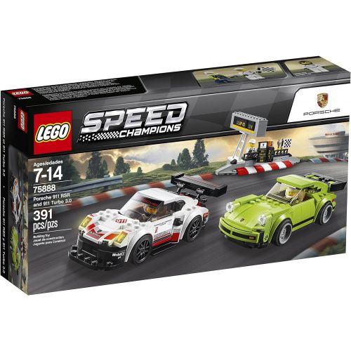  LEGO Speed Champions Porsche 911 RSR and 911 Turbo 3.0 75888 Building Kit (391 Pieces)
