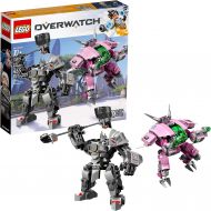 LEGO Overwatch D.Va and Reinhardt 75973 Mech Building Kit with popular Overwatch Character Minifigures and Buildable Rocket Hammer (455 Pieces)
