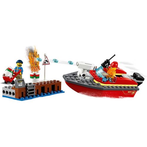  LEGO City Dock Side Fire 60213 Building Kit (97 Pieces)