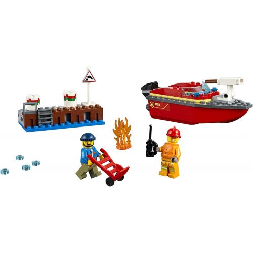  LEGO City Dock Side Fire 60213 Building Kit (97 Pieces)