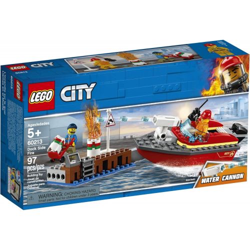  LEGO City Dock Side Fire 60213 Building Kit (97 Pieces)