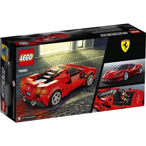  LEGO Speed Champions 76895 Ferrari F8 Tributo Toy Cars for Kids, Building Kit Featuring Minifigure, New 2020 (275 Pieces)